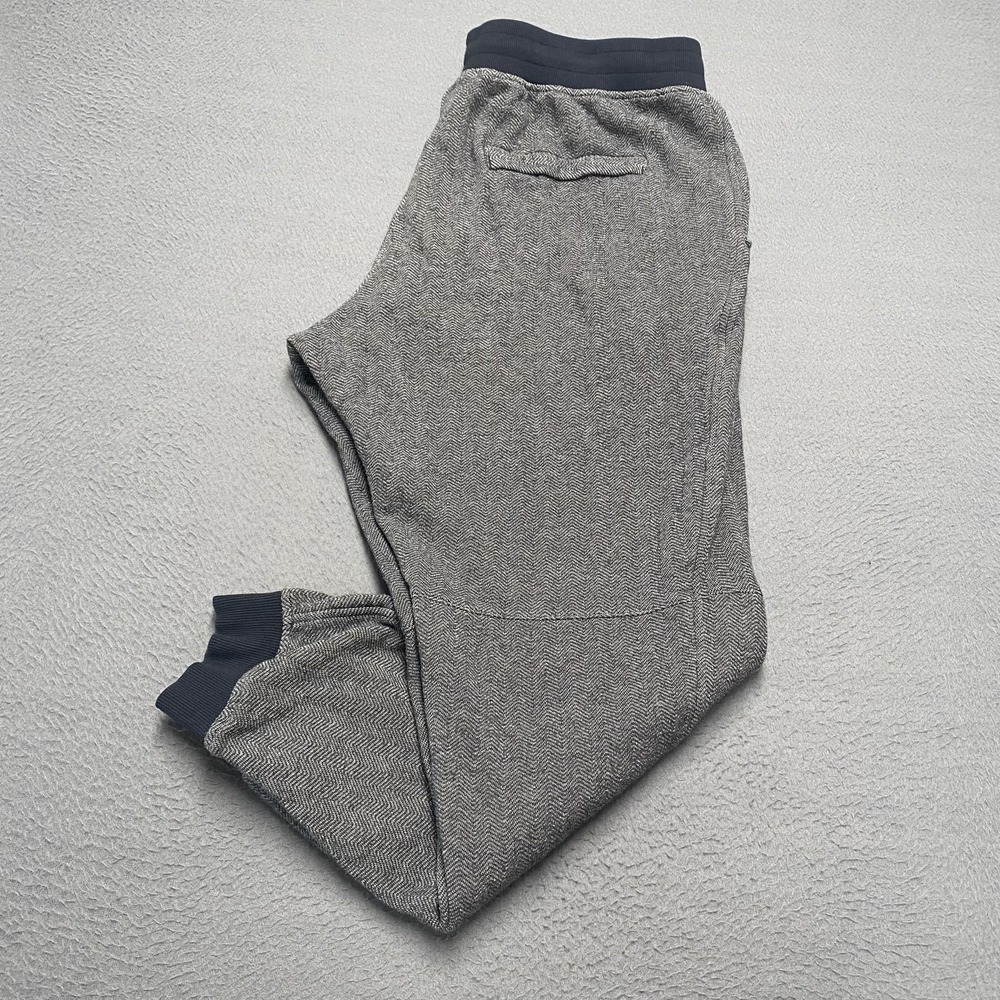 Under Armour Jogger Pants Mens XL Gray Fleece Herringbone Pockets Drawstring
